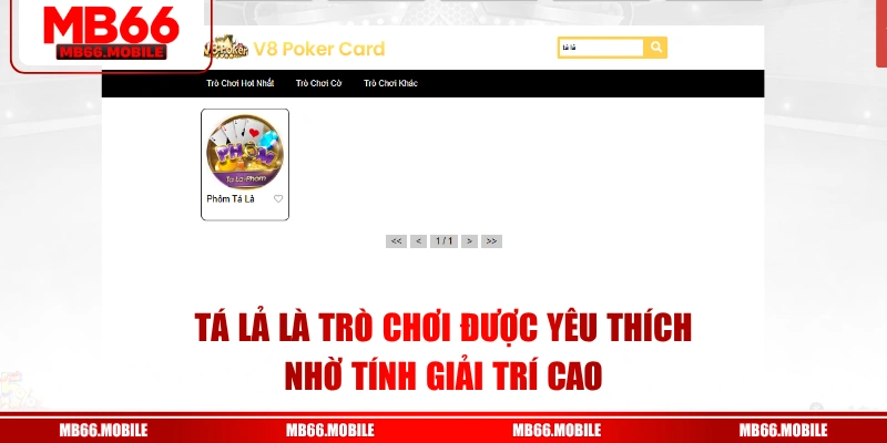 Tá lả là trò chơi được yêu thích nhờ tính giải trí cao